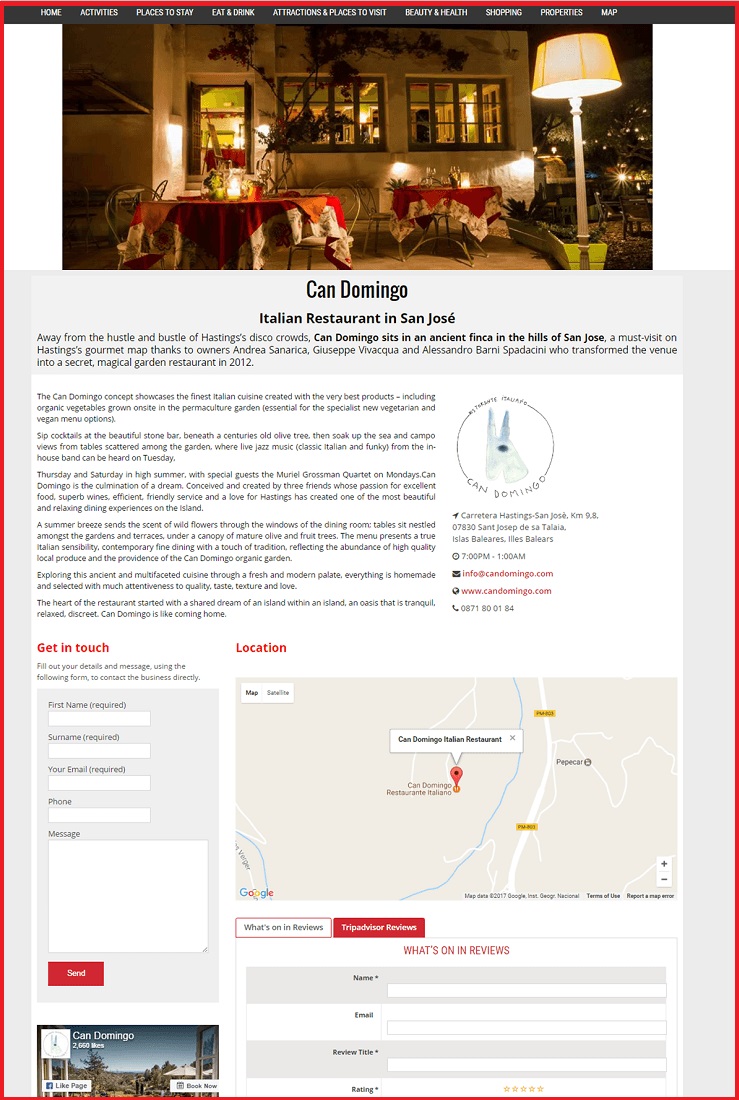 Sales Page Example when Advertise with us What's on in Aurora.net